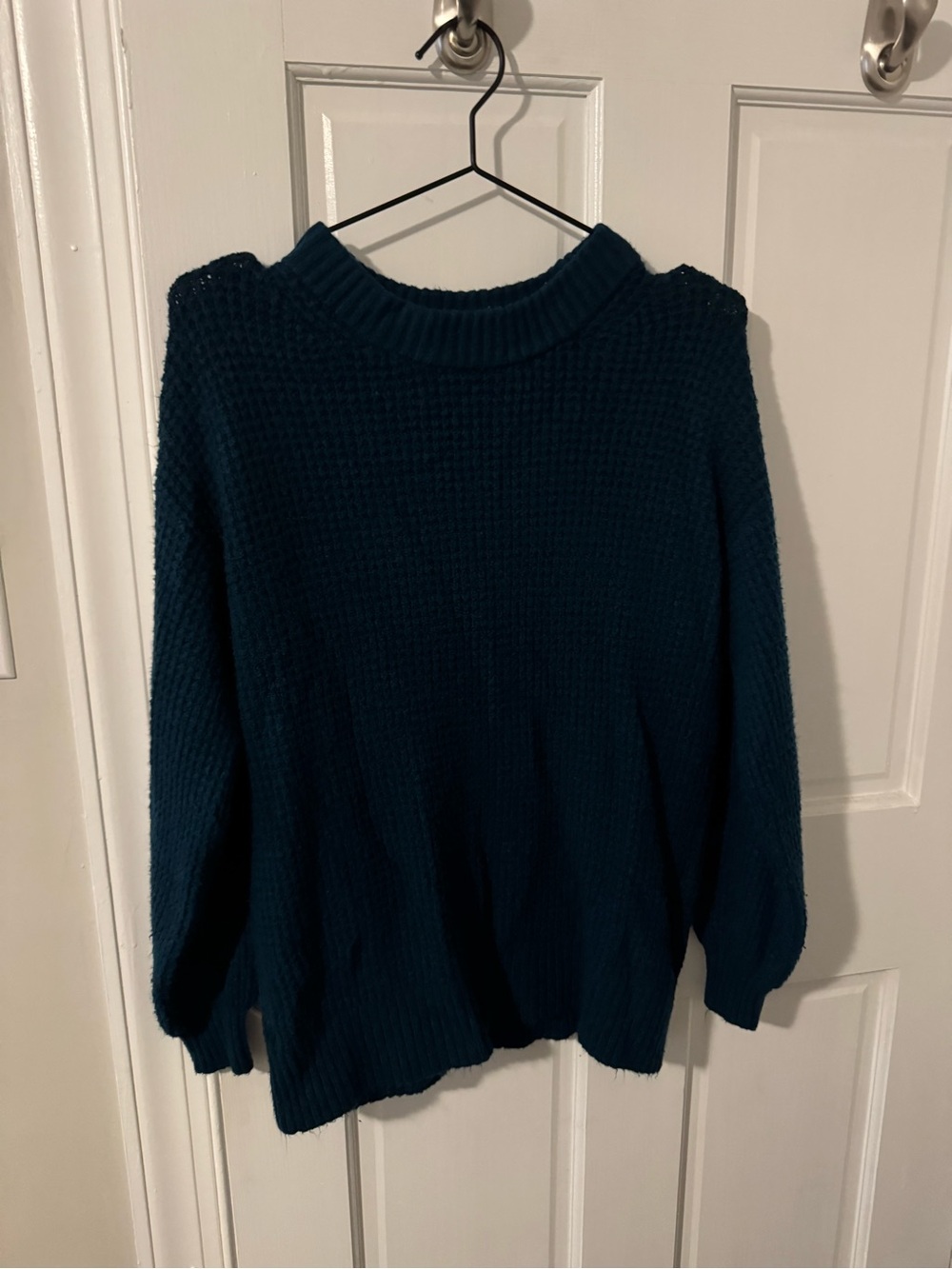 American Eagle Outfitters Dark Teal Crewneck Sweater